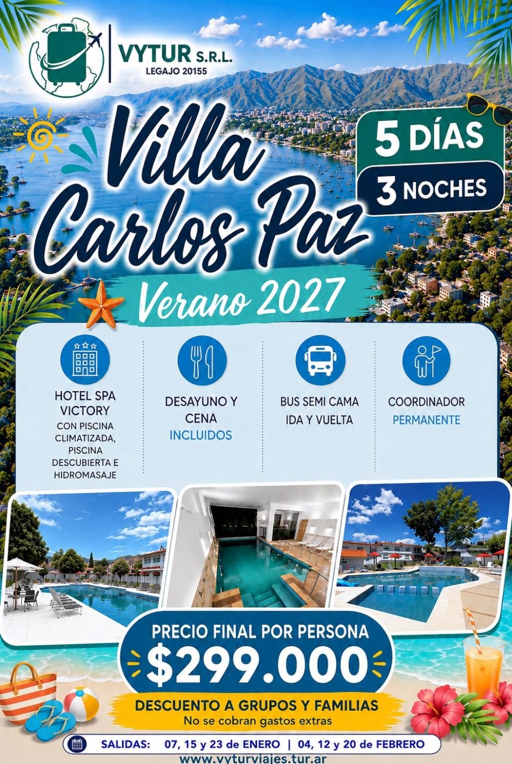 VERANO 2027 EN VILLA CARLOS PAZ